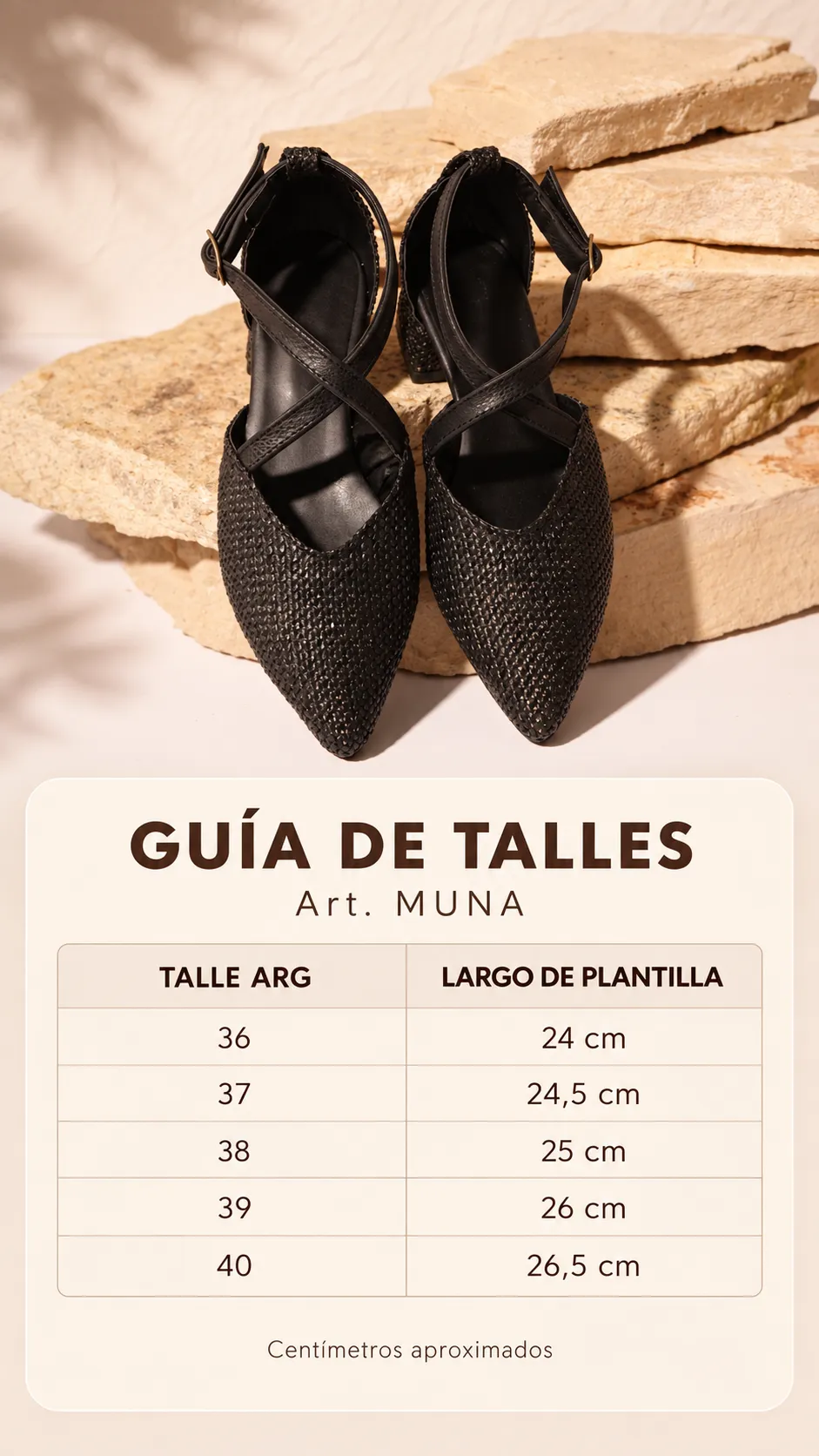 Guía de talles — MUNA